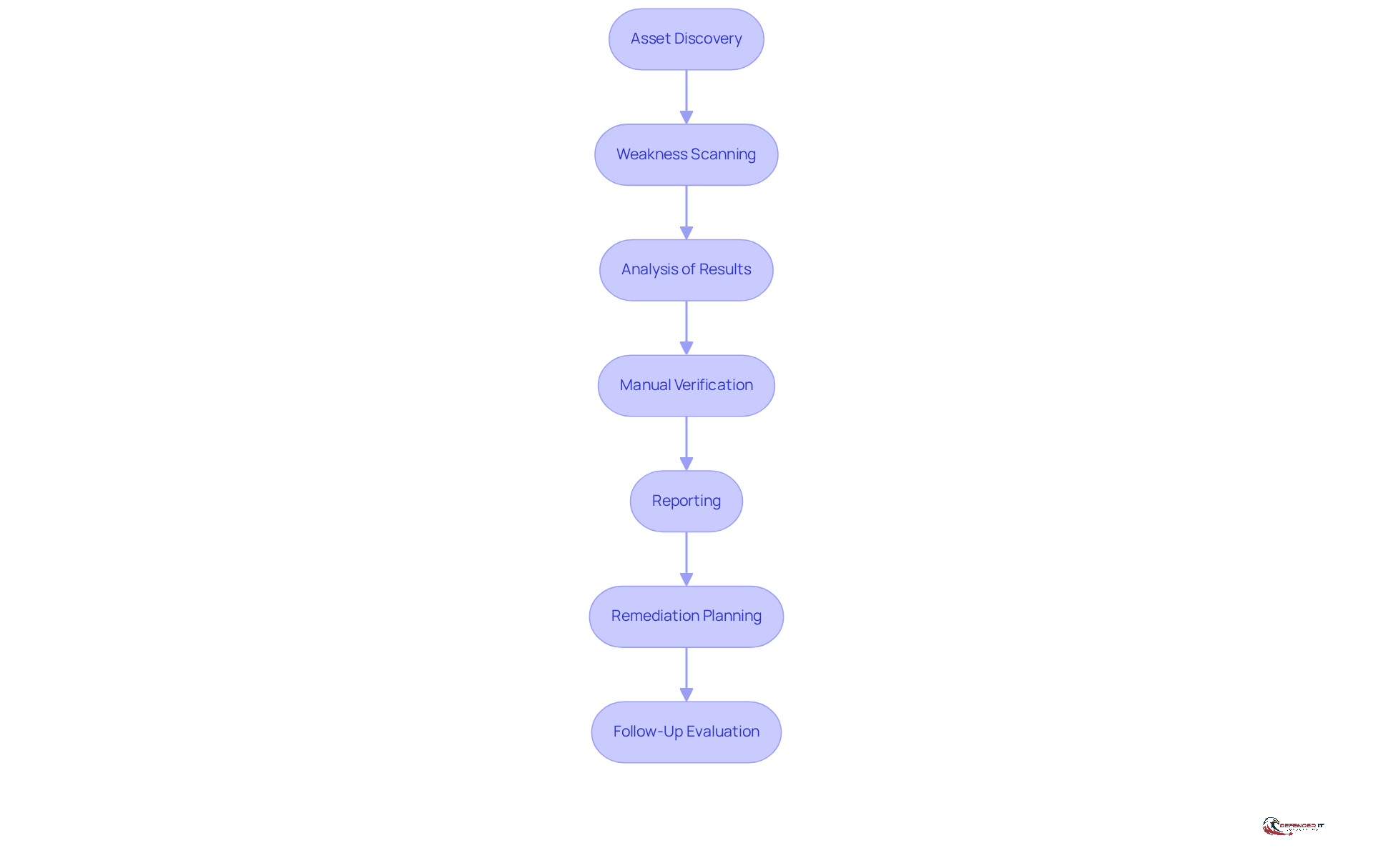 Each box represents a step in the assessment process. Follow the arrows to see how each step leads to the next, ensuring a comprehensive approach to identifying and addressing vulnerabilities.